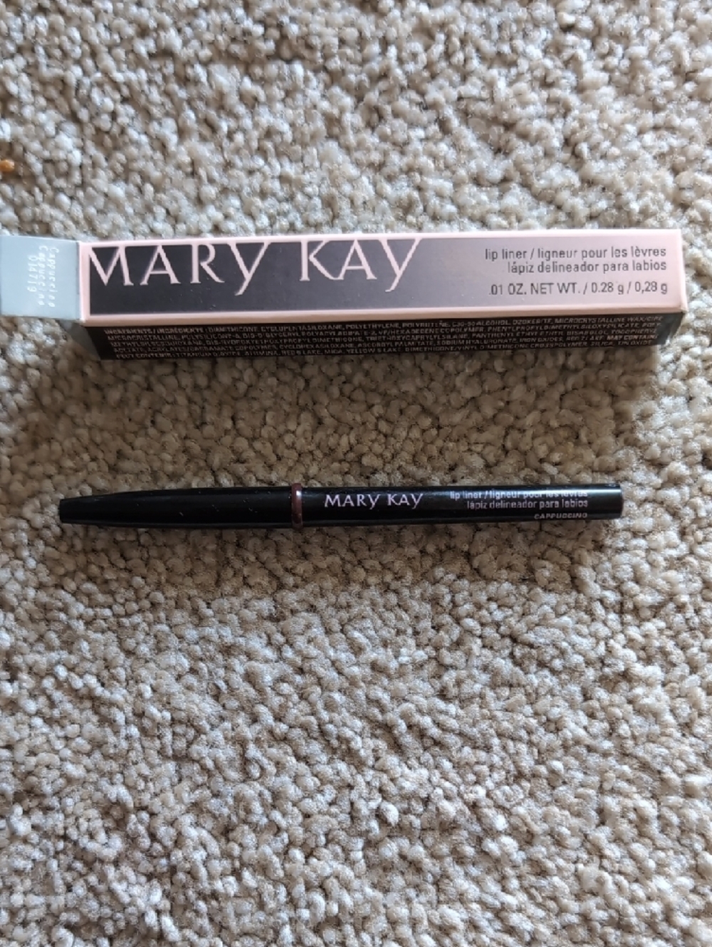 Mary Kay Lip Liner: Cappuccino in Pale Pink Packaging